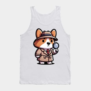 Detective corgi Tank Top